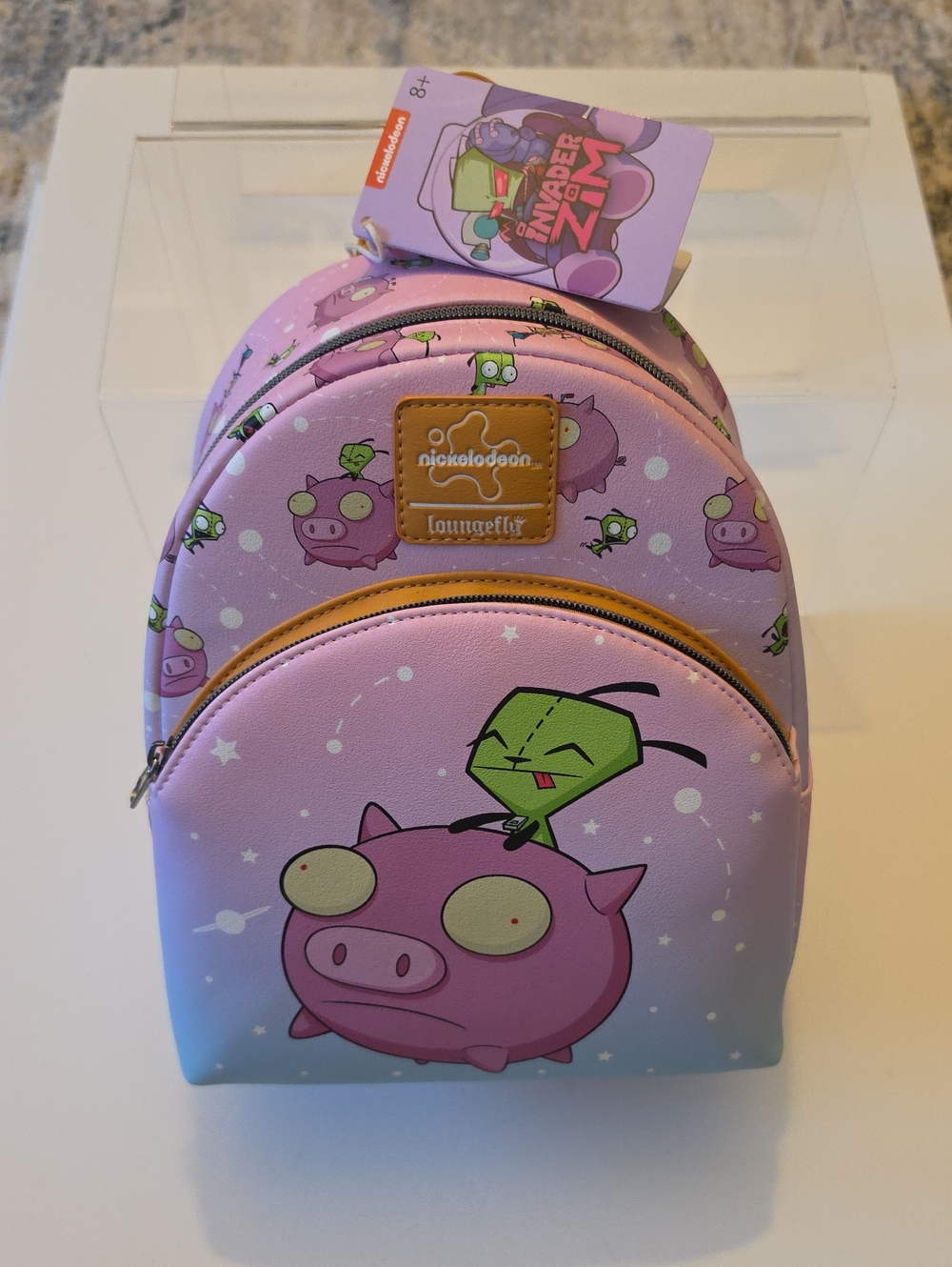 Loungefly Nickelodeon Invader Zim Gir Pig Constelation Mini Backpack. NWT